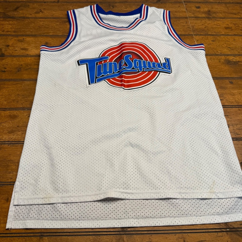 Tune Squad Jordan‎ 23 Basketball Jersey White Blue Red Men's Size S
